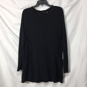 Susan Graver Weekend Women’s Black Long Sleeve Tunic Size M Like- New Condition